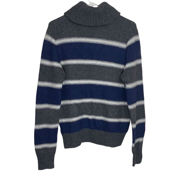 Banana Republic Sweater Mens S Striped Merino Wool Shawl Collar Preppy Academia - Picture 2 of 11